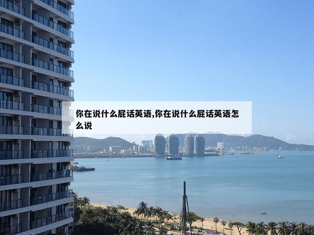 你在说什么屁话英语,你在说什么屁话英语怎么说