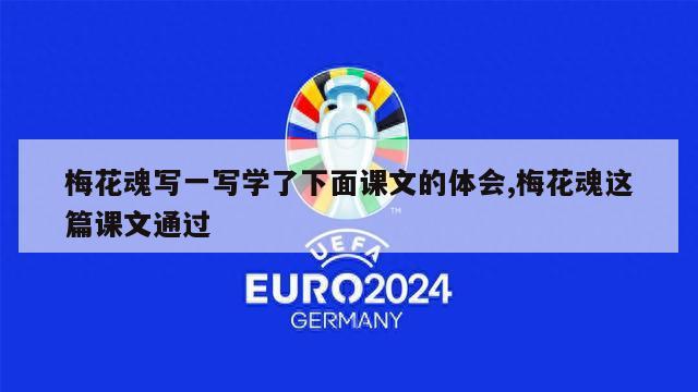 梅花魂写一写学了下面课文的体会,梅花魂这篇课文通过